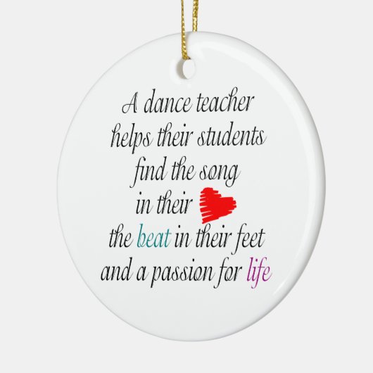 Love to Teach Dance Ornament (Links)