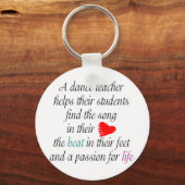 Love to Teach Dance Sleutelhanger(s) Sleutelhanger (Voorkant)
