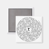 LOVE TO WORKOUT - Crossfit-geïnspireerd ontwerp Magneet (Voorkant / Achterkant)