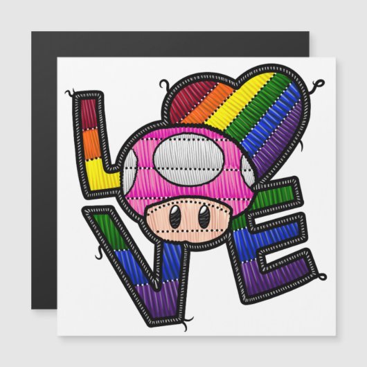 Love Toad - Regenboogmagneet (Voorkant / Achterkant)