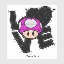 Love Toad - Roze Sticker