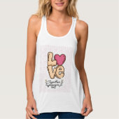 Love Together Forever Quote Tanktop (Voorkant)
