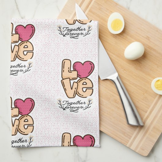 Love Together Forever Quote Theedoek (Quarter Fold)