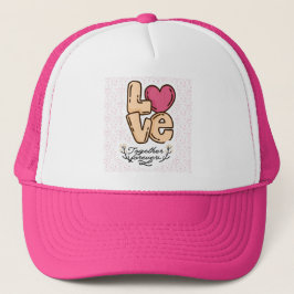 Love Together Forever Quote Trucker Pet