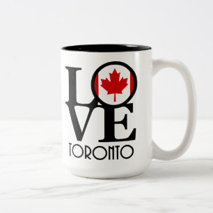 LOVE Toronto 15 oz Tweekleurige Koffiemok