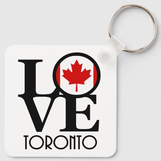 LOVE Toronto Canada Sleutelhanger (Achterkant)