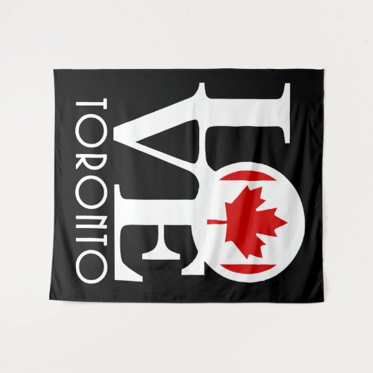 LOVE Toronto, Canada Wandkleed (Voorkant (horizontaal))