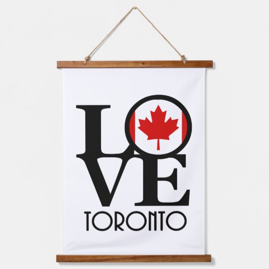 LOVE Toronto Hangend Wandkleed (Voorkant)