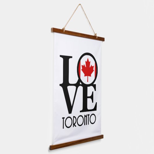LOVE Toronto Hangend Wandkleed (Gebogen)