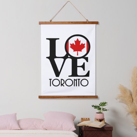 LOVE Toronto Hangend Wandkleed (Slaapkamer)