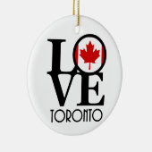 LOVE Toronto Keramisch Ornament (Rechts)