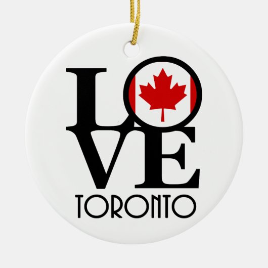 LOVE Toronto Keramisch Ornament (Voorkant)