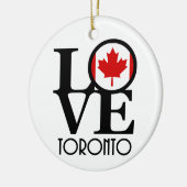 LOVE Toronto Keramisch Ornament (Links)