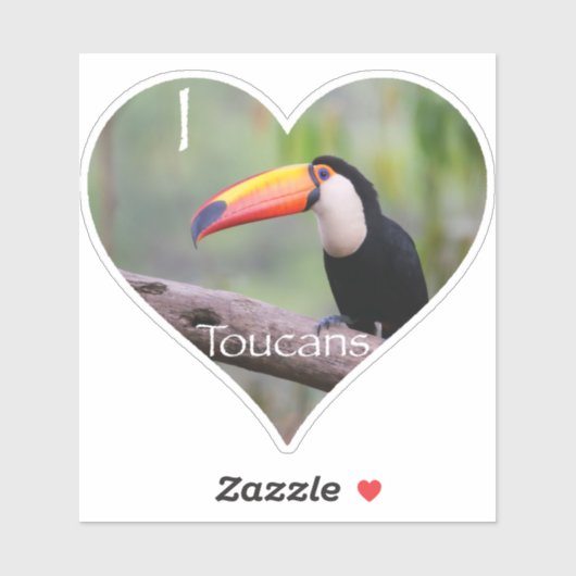 Love Toucans Sticker (Vel)
