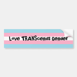 Love TRANScends Gender Bumpersticker