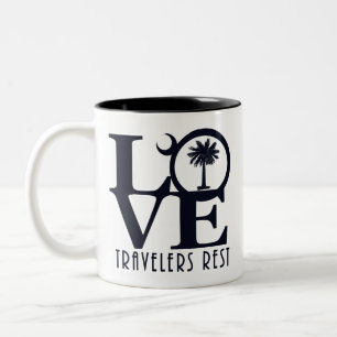 LOVE Travelers Rest 11oz Mok met tweetone koffie