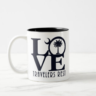 LOVE Travelers Rest 11oz Mok met tweetone koffie