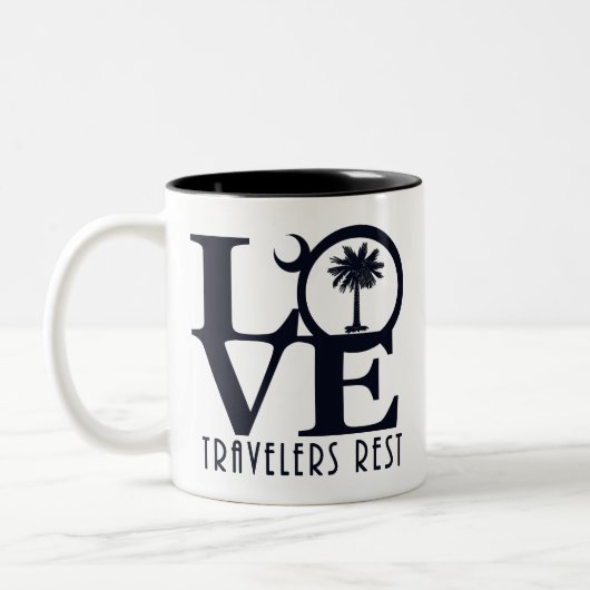 LOVE Travelers Rest 11oz Mok met tweetone koffie (Links)