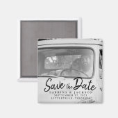 Love Travels Foto - Save the Date Magneet (Voorkant / Achterkant)