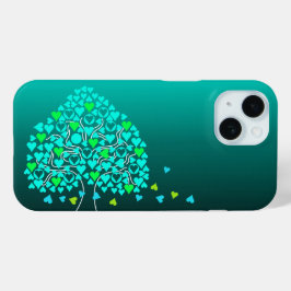 Love Tree Blauwgroen iPhone hoesje