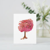 Love Tree Cherry Blossom Briefkaart (Staand voorkant)