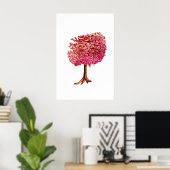 Love Tree Cherry Blossom Poster (Thuiskantoor)