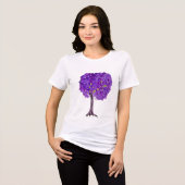 Love Tree Cherry Blossom Tri-Blend Shirt (Voorkant volledig)