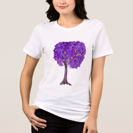 Love Tree Cherry Blossom Tri-Blend Shirt (Voorkant)
