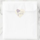Love Tree Dank u bruiloft Sticker (Tas)