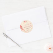Love Tree Hearts Bruiloft Ronde Sticker (Envelop)