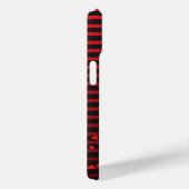 Love Tree iPhone Case Red Black Stripe (Achterkant / Rechts)