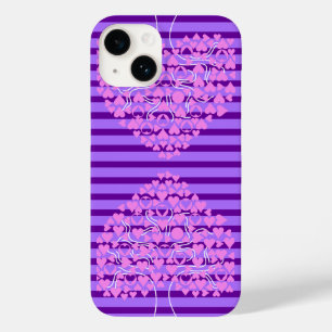 Love Tree Paarse Hart iPhone Case