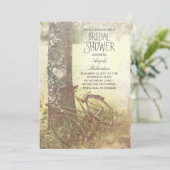 Love Tree Rustic Country vrijgezellenfeest Uitnodi Kaart (Staand voorkant)