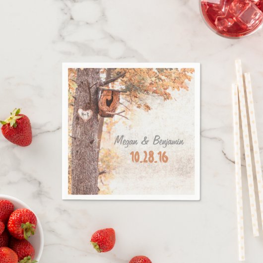 Love Tree Rustic Fall Wedding Servet (Insitu)