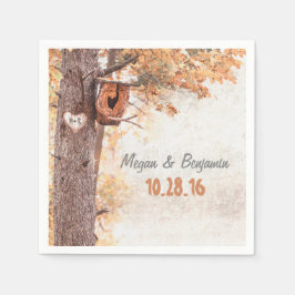 Love Tree Rustic Fall Wedding Servet