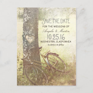 Love Tree Rustic Save the Date briefkaart