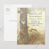 Love Tree Rustic  Save the Date briefkaart (Voorkant / Achterkant)