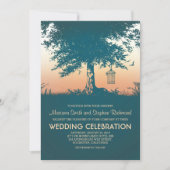  Love Tree Rustic Wedding Invites Kaart (Voorkant)