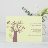 Love Tree - Sla de datumkaarten op Kaart (Staand voorkant)