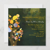 Love Trees 50th Golden Wedding Jubileum Kaart (Achterkant)