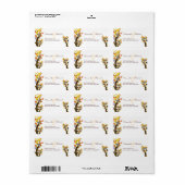 Love Trees: bruiloft adres label (Full Sheet)