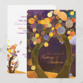 Love Trees Charity Fondsenwerving Veilingdiner Kaart (Voorkant / Achterkant)