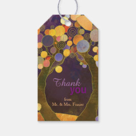 Love Trees Paars Wedding Bedankt Cadeaulabel