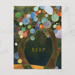 Love Trees Rustic Wedding Meal Choice RSVP Uitnodiging Briefkaart