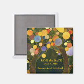 Love Trees Save the Date Bruiloft Magneet (Voorkant / Achterkant)