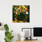 Love Trees, Symbol of Love Wedding Ceremony Poster (Thuiskantoor)