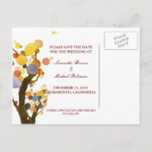 Love Trees Wedding Save the Date Briefkaarten (Achterkant)