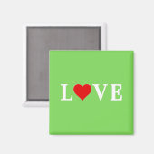 LOVE Trending Lime Green Modern Elegant Magneet (Voorkant / Achterkant)