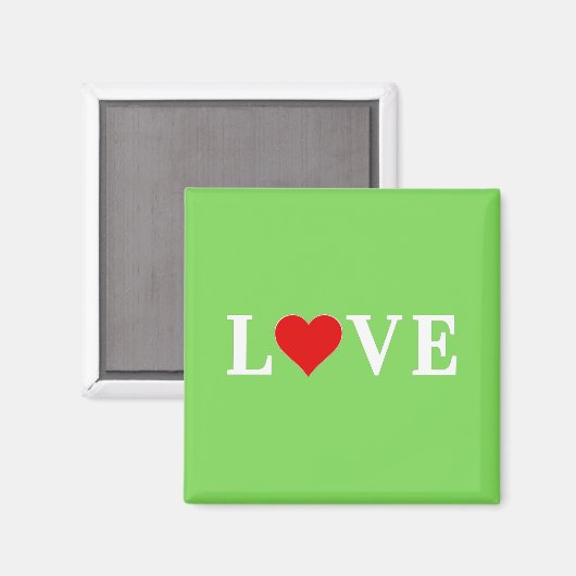 LOVE Trending Lime Green Modern Elegant Magneet (Voorkant / Achterkant)