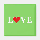 LOVE Trending Lime Green Modern Elegant Magneet (Voorkant)